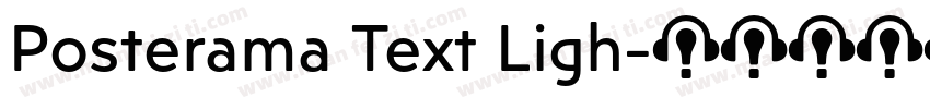 Posterama Text Ligh字体转换